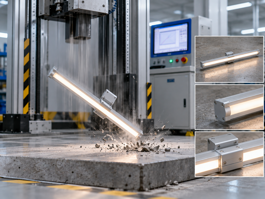 Drop test on a packed carton